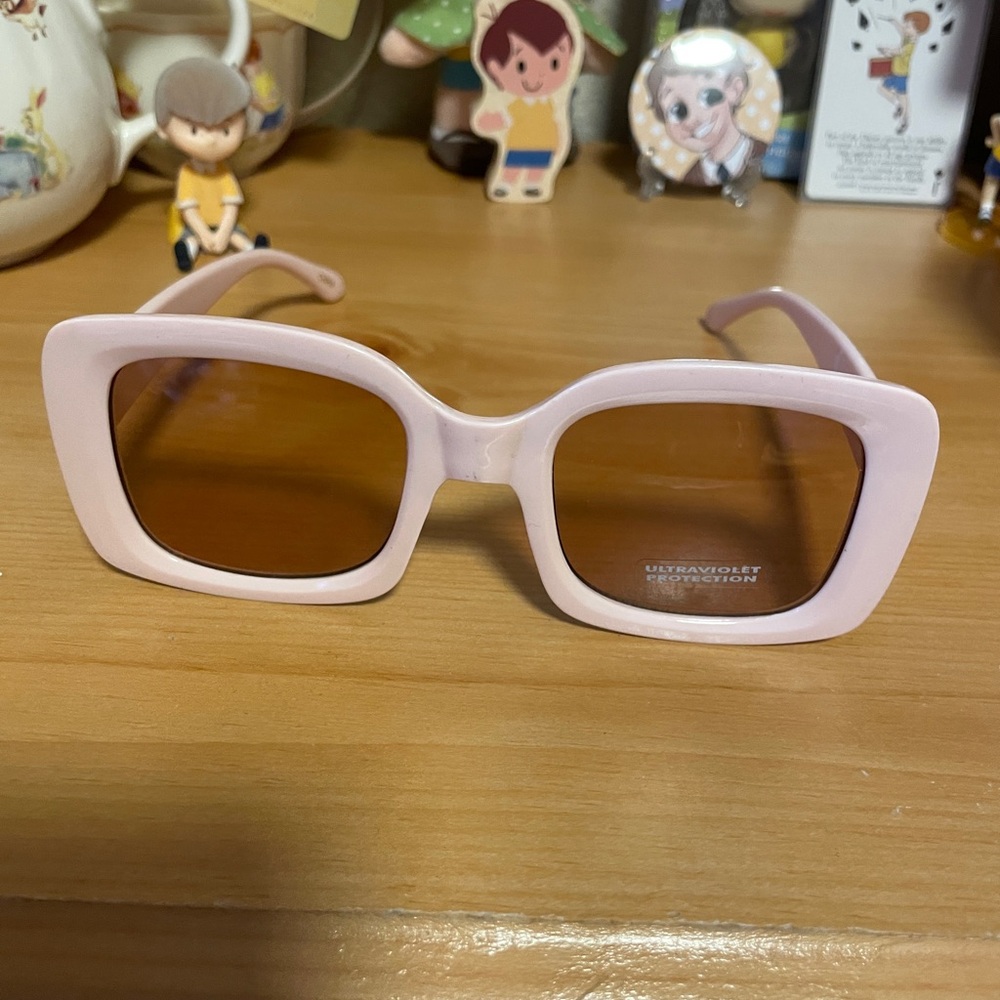 Pink Square Sunglasses